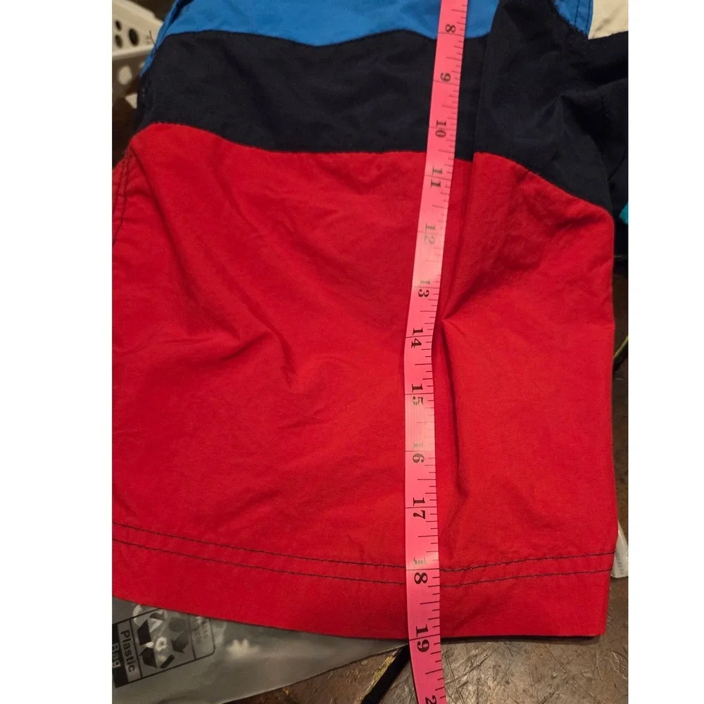 Tommy‎ Hilfiger Swim Shorts Mens M Multicolor Vintage 90s Colorblock Trunks